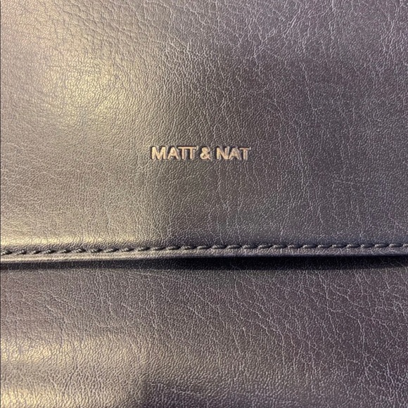 Navy leather crossbody bag - Picture 2 of 8